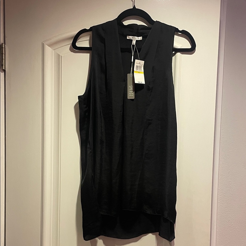 Black Sleeveless Tank Top